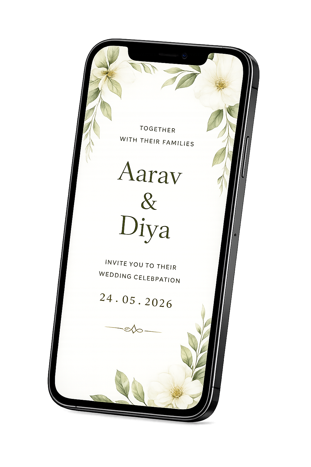 Wedding invitation card